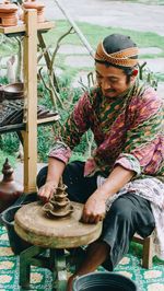 Woman working