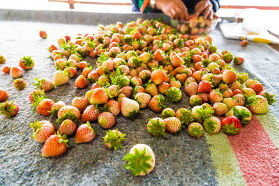 Close-up of fruits on table