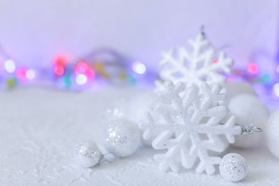 Close-up of christmas decoration