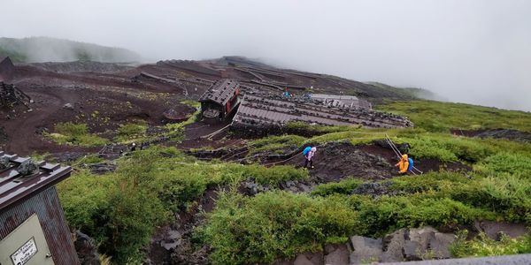 Scenic view of landscape against sky