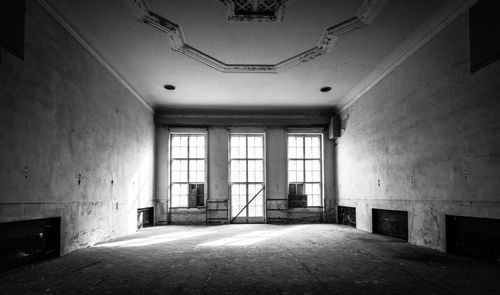 Interior of abandoned building