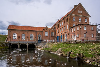 The old electric power plant tangeværket at tange lake