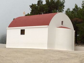 View of built structure against clear sky