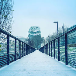 Bridge against clear sky