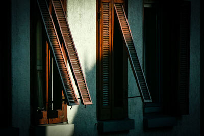 Close-up of closed window