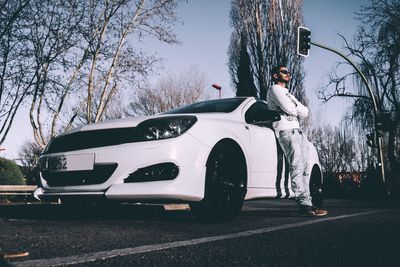 View of car on road
