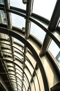 Low angle view of skylight