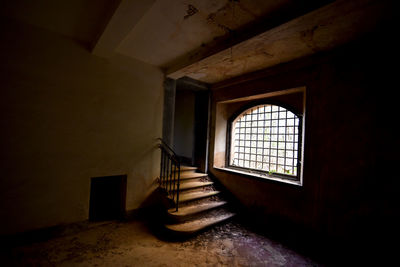 Interior of abandoned building