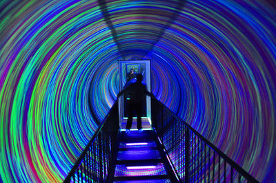 Staircase in tunnel