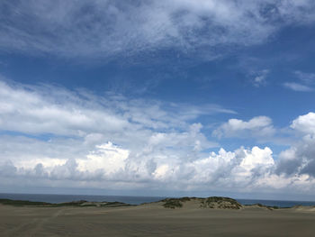 Scenic view of desert against sky