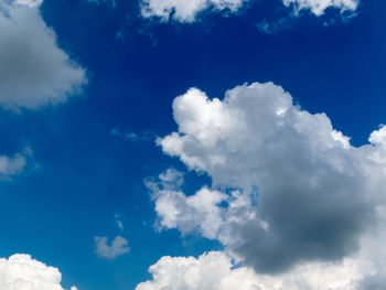 Low angle view of clouds in sky