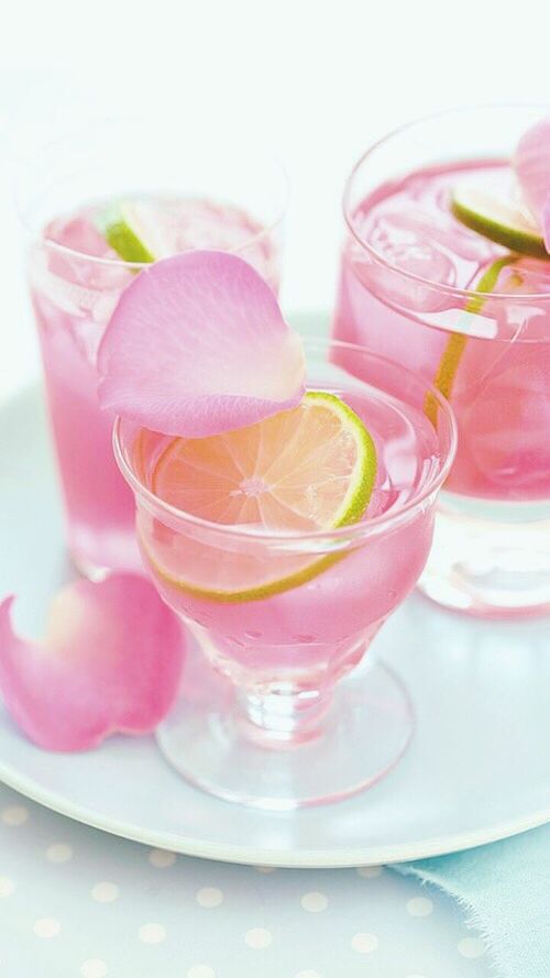 freshness, indoors, food and drink, table, drink, still life, close-up, flower, refreshment, pink color, drinking glass, sweet food, glass - material, dessert, indulgence, transparent, no people, food, plate, high angle view