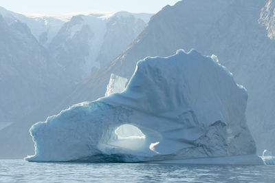 Scenic view of frozen sea