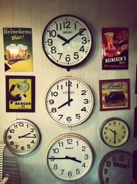Close-up of vintage clock