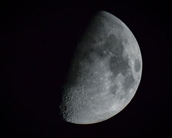 Low angle view of moon in sky