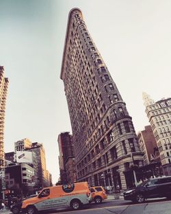 City street with buildings in background