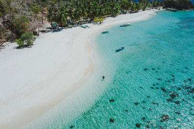 Aerial view of sea