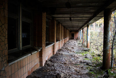 View of abandoned building