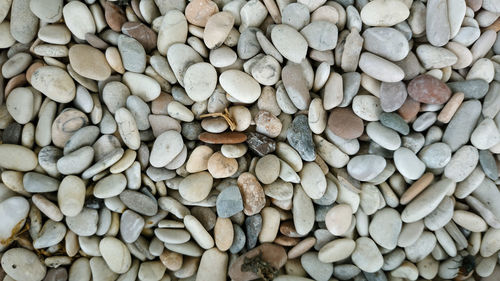 Full frame shot of pebbles
