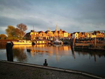 View of buildings at waterfront