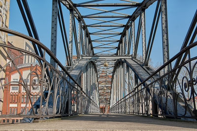 Low angle view of bridge against sky
