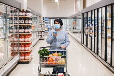 Woman standing in store