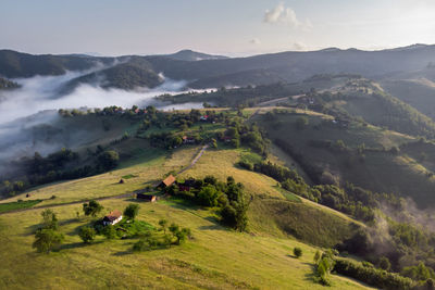 Scenic view of landscape against sky