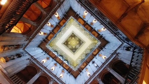 Low angle view of ceiling of building