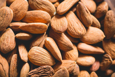 Detail shot of almonds