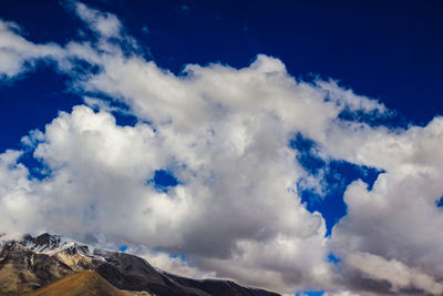 Low angle view of clouds in sky