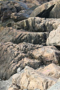 Full frame shot of rocks on land