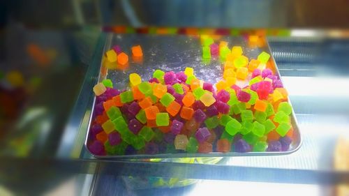 Close-up of colorful candies