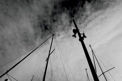 Low angle view of cloudy sky