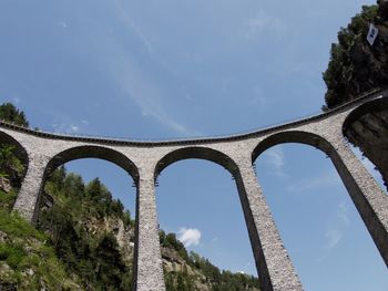 Low angle view of highway against sky