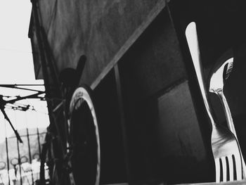 Close-up of motorcycle