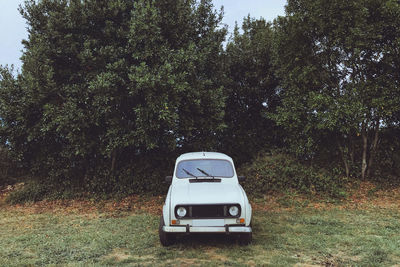 View of car on field