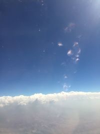 Low angle view of clouds in sky