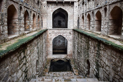 Agrasen ki baoli step well situated in the middle of connaught placed new delhi india