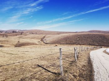 Scenic view of landscape against sky