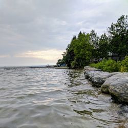 Scenic view of sea against sky