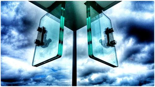 Low angle view of cloudy sky