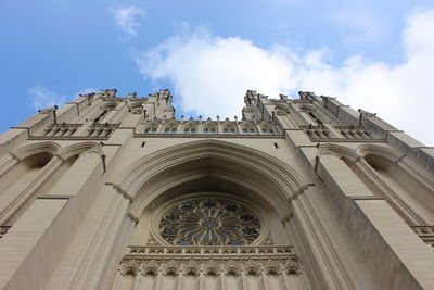 Low angle view of historical building against sky