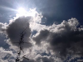 Low angle view of cloudy sky