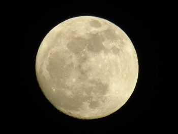 Low angle view of moon in sky