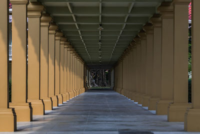 Empty corridor of building