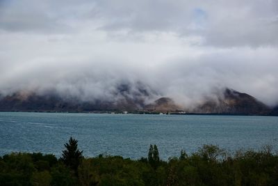 Scenic view of lake sevan against sky, armenia