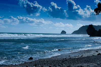 Scenic view of sea against sky