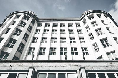 Low angle view of building against sky