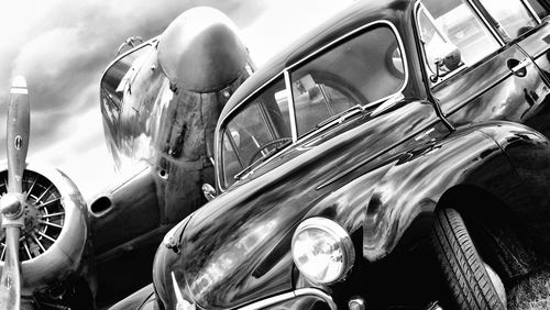 Close-up of vintage car