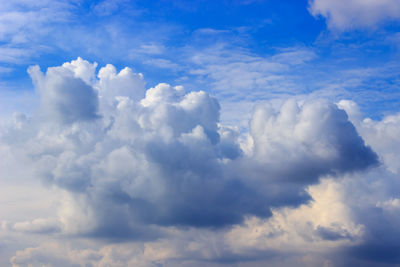 Low angle view of clouds in sky